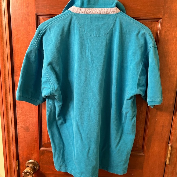 VTG 90s Unisex Bright Blue Polo shirt by Bugle Boy. Size M.Gently worn condition - Picture 5 of 9